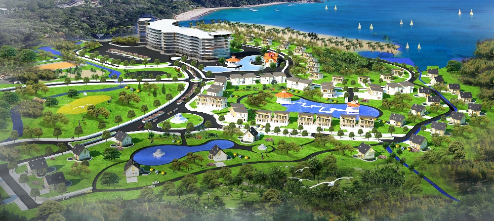 Khu đô thị, du lịch Tân Thanh, Vĩnh Hội tỉnh Bình Định 1 Phối cảnh khu du lịch sinh thái nghỉ dưỡng Tân Thanh